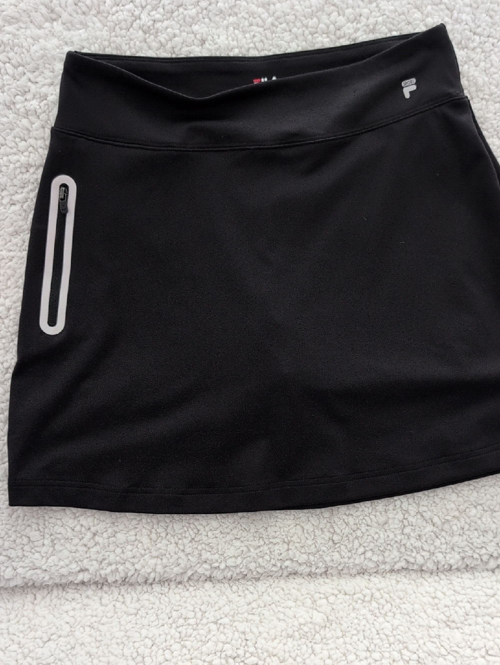 Fila Black Athletic Skort with Reflective Trim